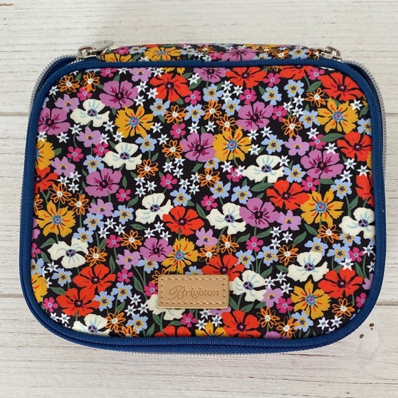 Brighton Handbags - Brighton Floral Cosmetic/jewelry Bag